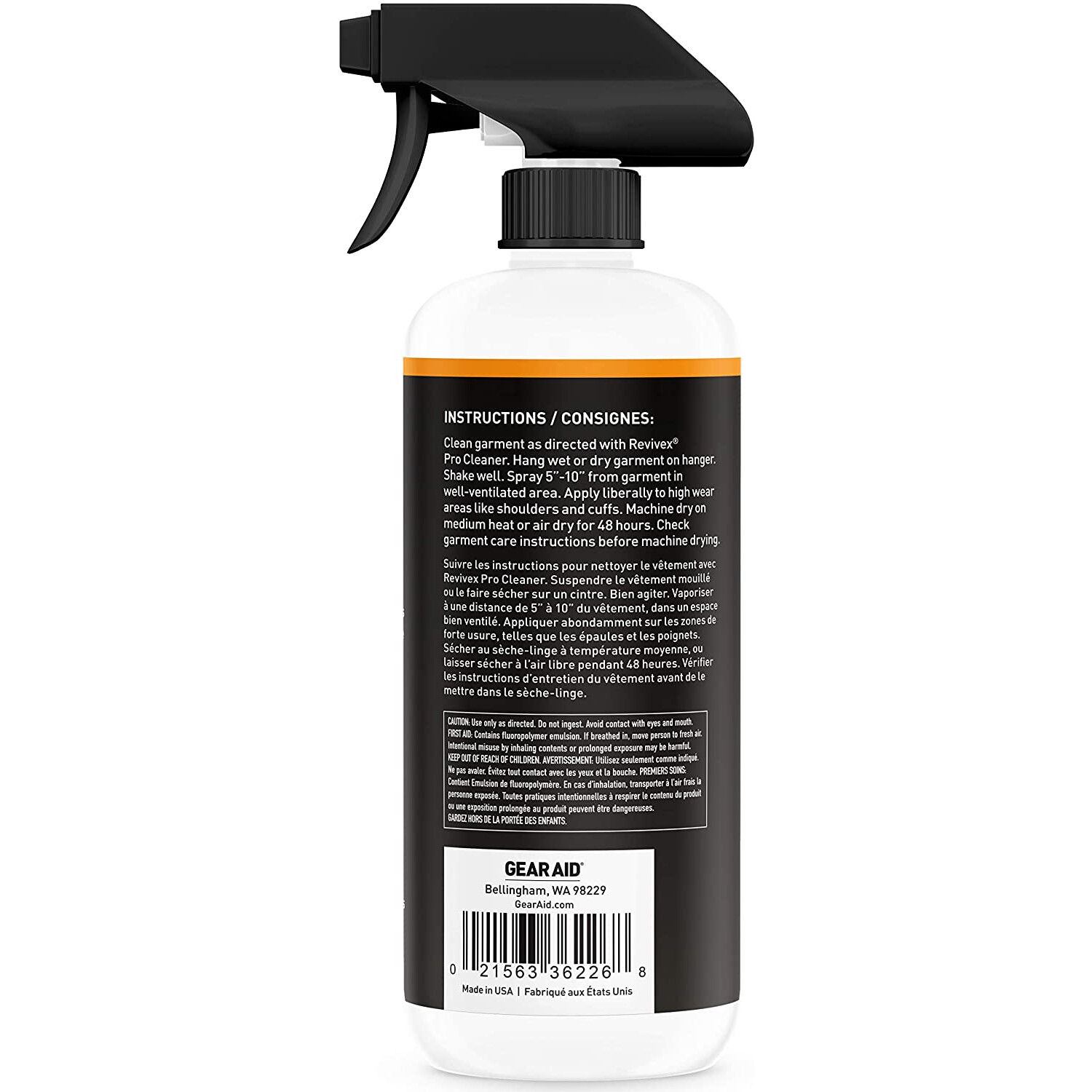 GEAR AID Revivex Durable Water Repellent (DWR) Spray for Reproofing Jackets,