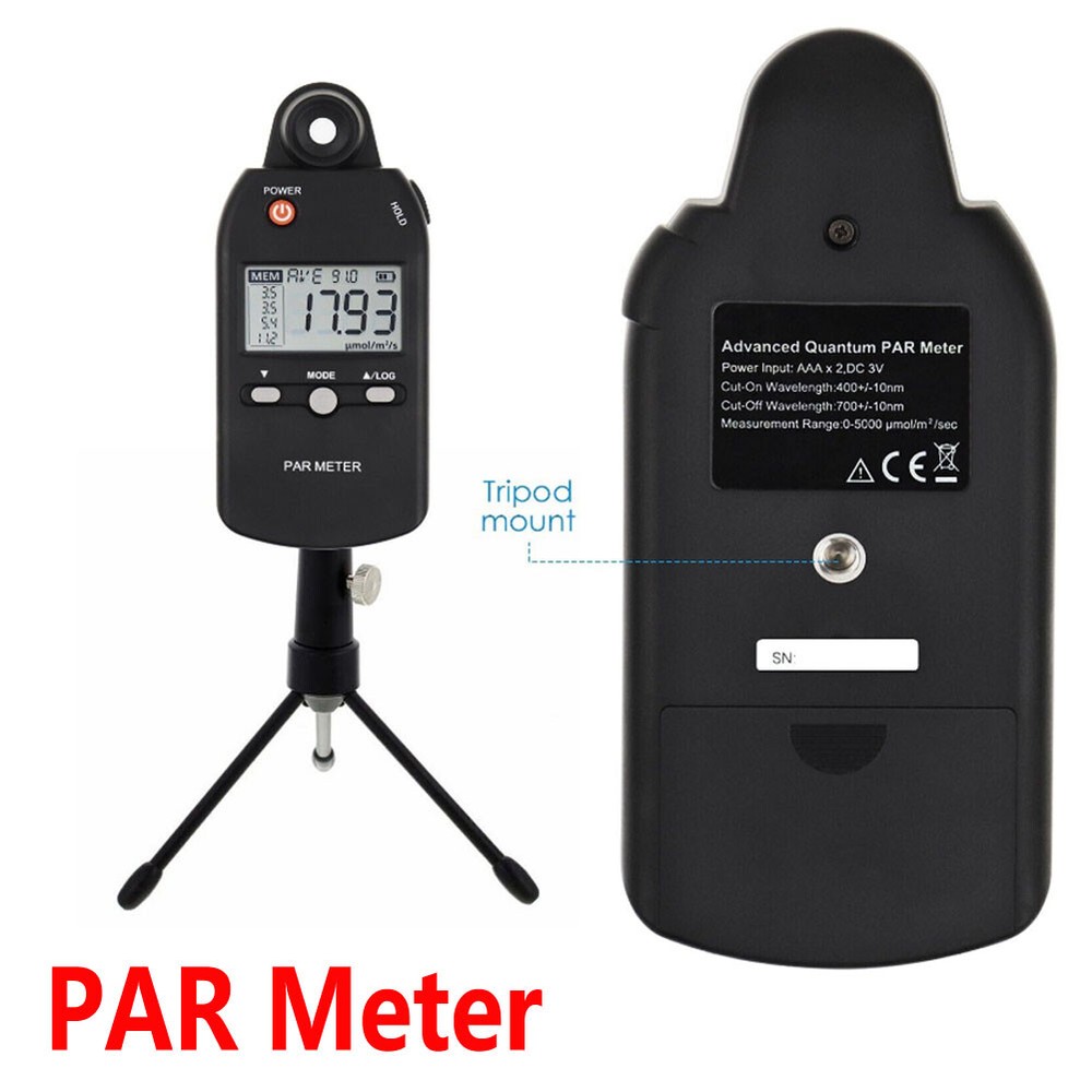 PAR Meter Advanced Quantum Sensor Measure Grow Light Intensity Lux Meter