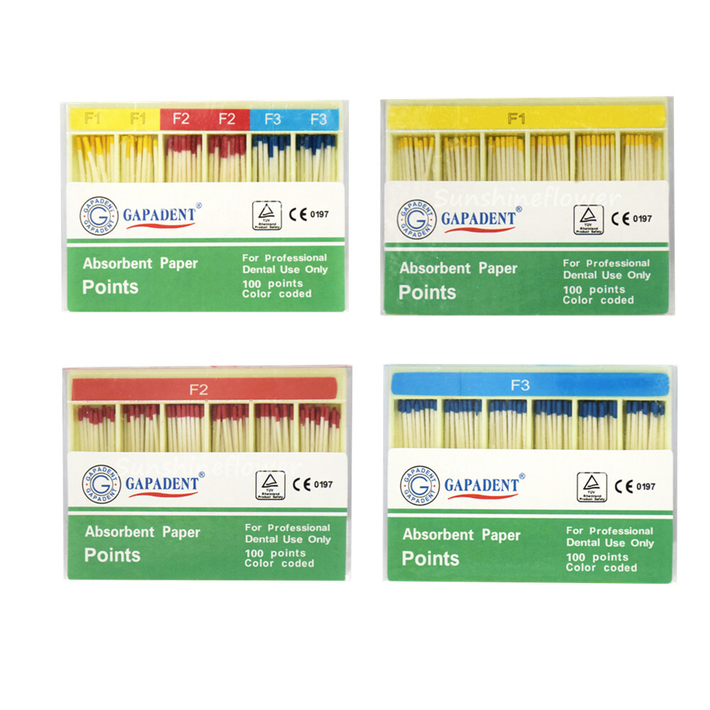 100/box Dental Endodontics RootCanal Obturating Points Absorbent Paper Points