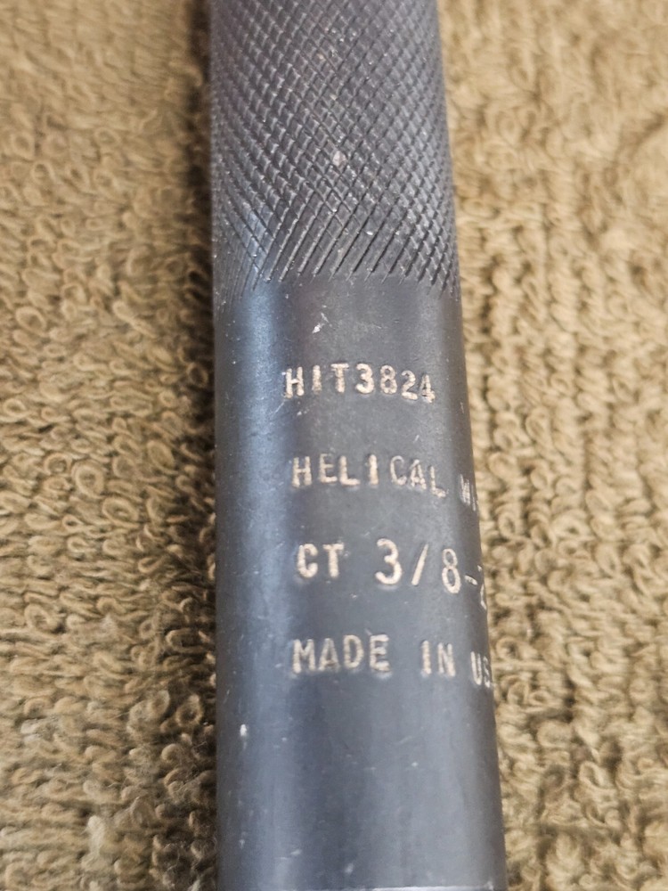Helical Wire HIT3824 Coil Sert 3/8-24 Thread Insert Prewinder Insertion USA Tool