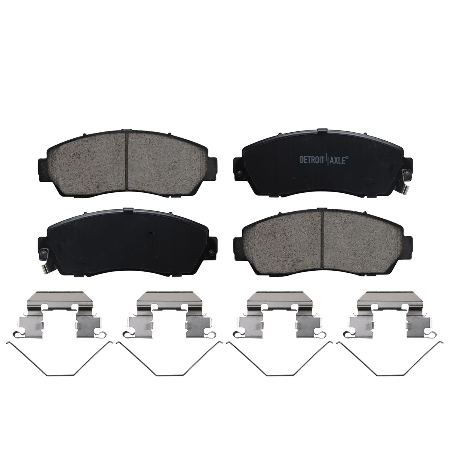Front Rear Ceramic Brake Pads with Hardware for Honda CR-V Accord Crosstour RDX