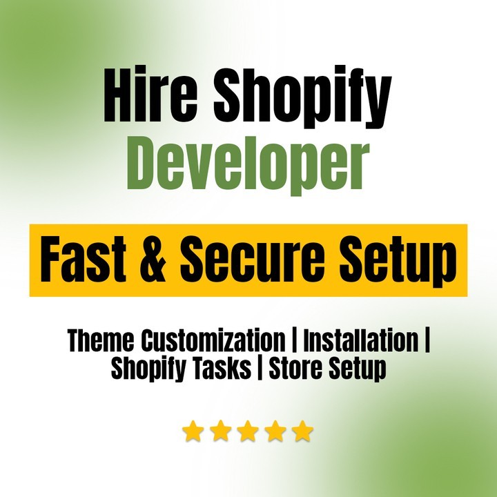 Hire Shopify Developer | Store Setup | Website design & Dropshipping