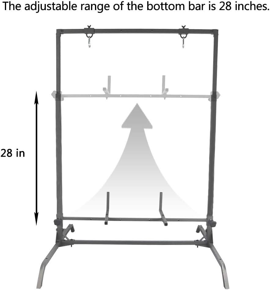 Olive Powder-Coated Archery Stand - Durable Design=