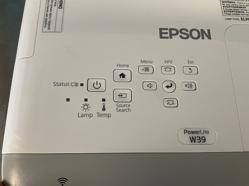 Epson PowerLite w39 Projector - 2871 Hours