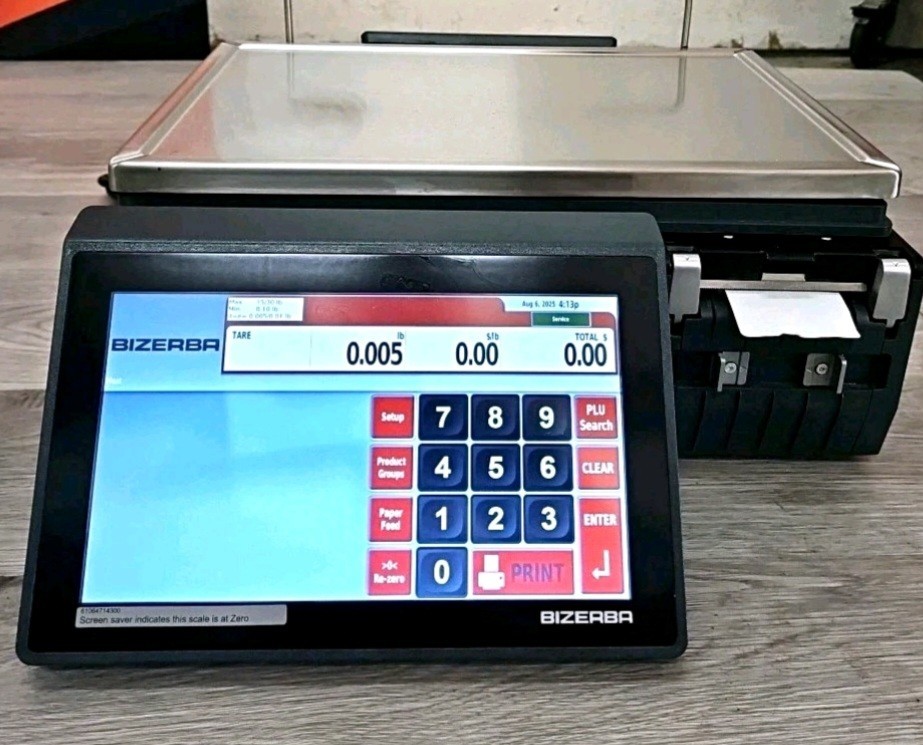 Printer Scale Bizerba XC 100 Digital Counter Scale with 3-in-1 Printer .