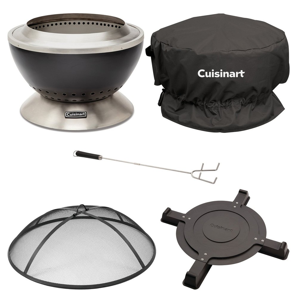 Cuisinart Smokeless Fire Pit Bundle, 24"