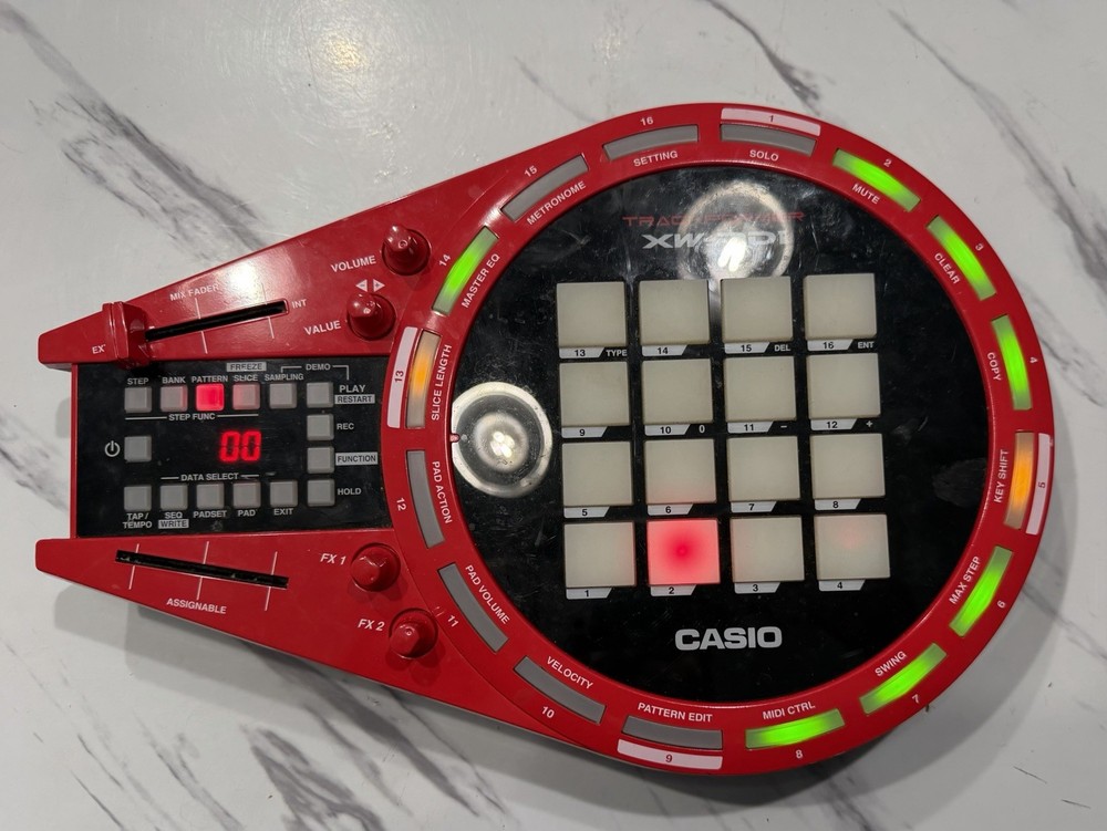 Casio XW-PD1 Trackformer Groove Center Sampler Sequencer DJ Controller Tested