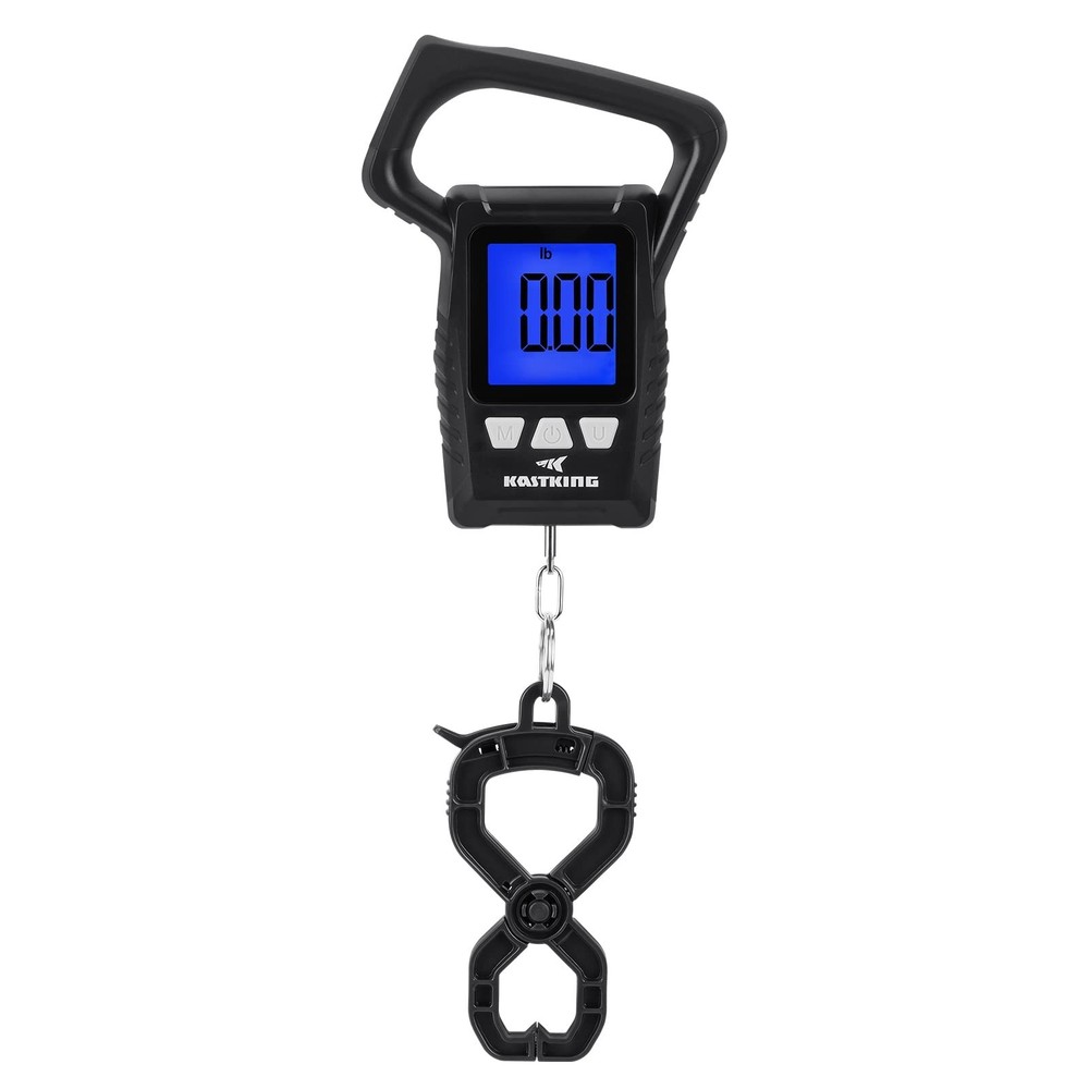Floating Waterproof Digital Fish Scale, 110lb Capacity, Large LCD Display, Multi