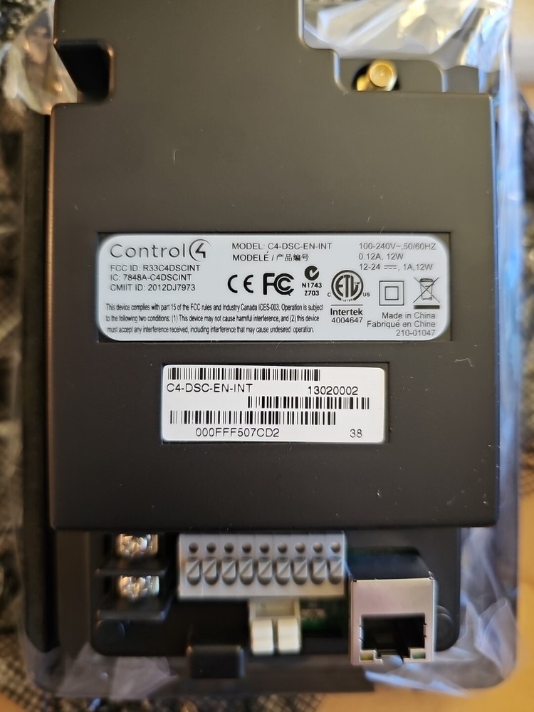 Control4 C4-DSC-EN-INT Door Station-Interior Camera Intercom System