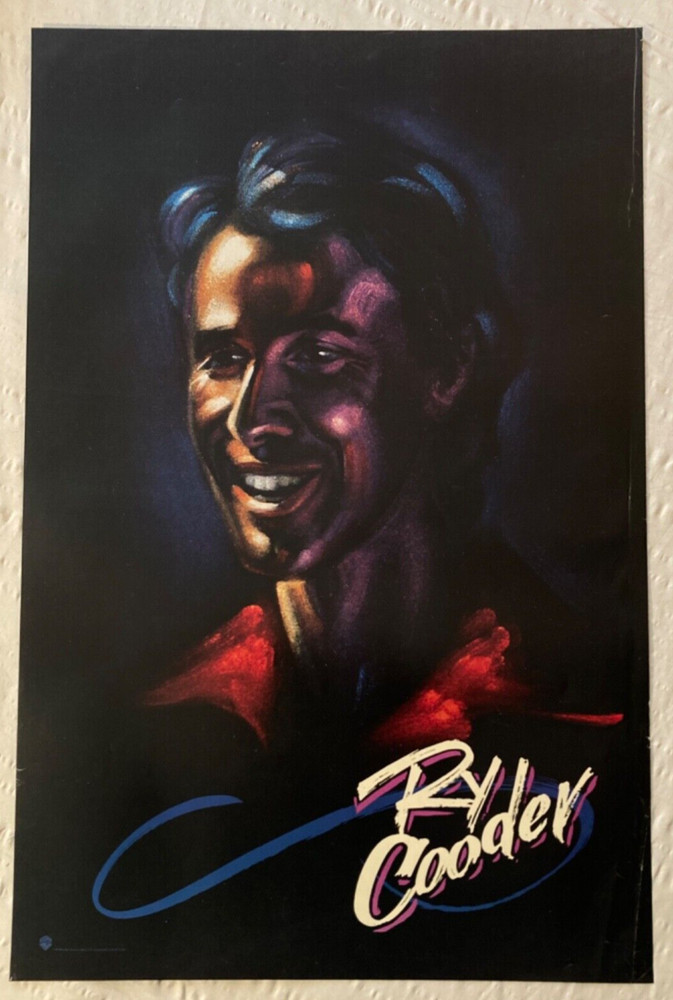 Ry Cooder 1987 Two-Sided Promo Poster Get Rhythm