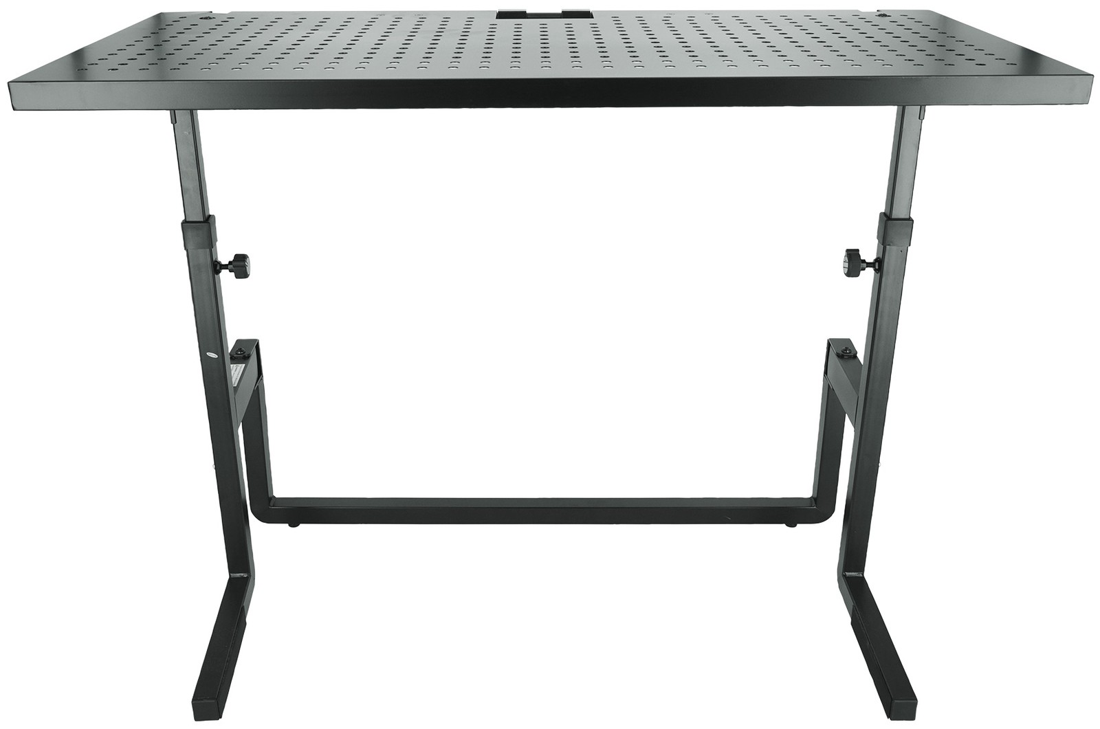 Quik Lok DJ233 Foldable DJ Table Workstation w/Perforated Shelf for Ventilation