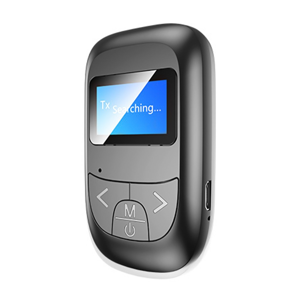 Universal LCD Display Bluetooth 5.0 Adapter Wireless Audio Transmitter Receiver