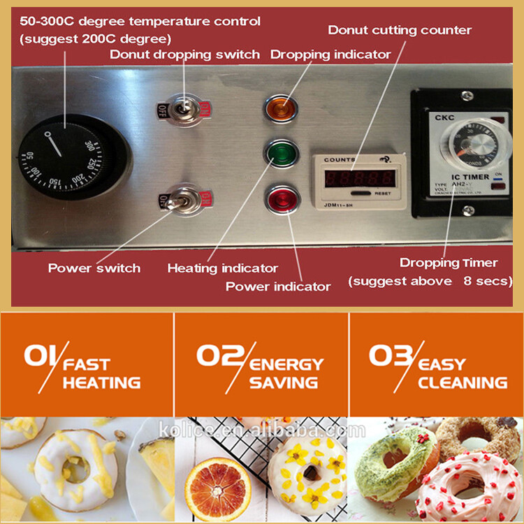 Kolice Commercial Automatic Doughnut Maker, Donut Machine, Donuts Frying Machine