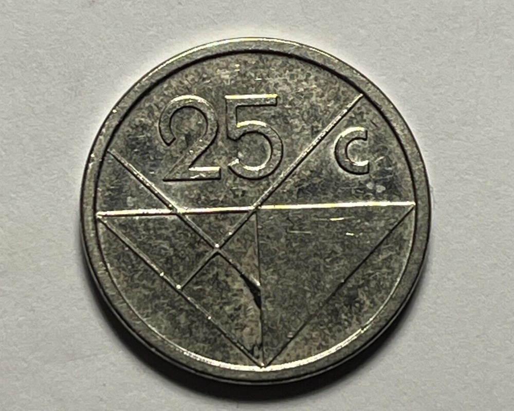 2018 Aruba 25 Cents