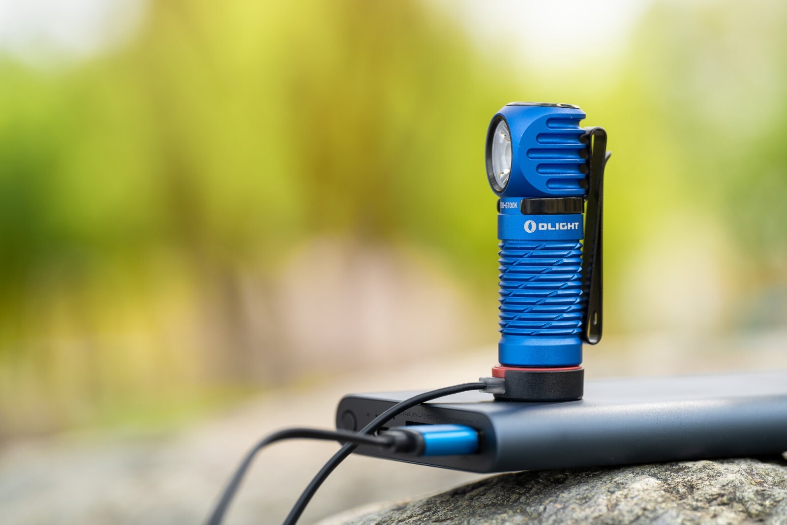 Olight Perun 2 Mini Blue LED Rechargeable Headlamp, 1100 Lumens, Cool White