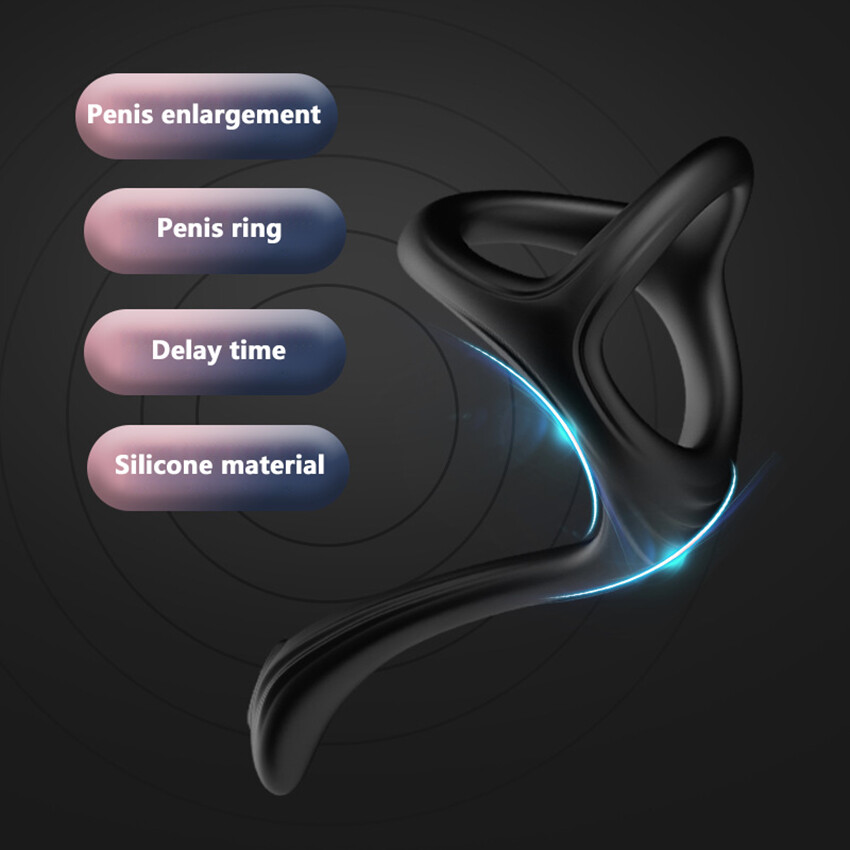 Silicone Ball-Scrotum-Stretcher-Ring-Penis-Stretcher Enhancer Delay-Ejaculation