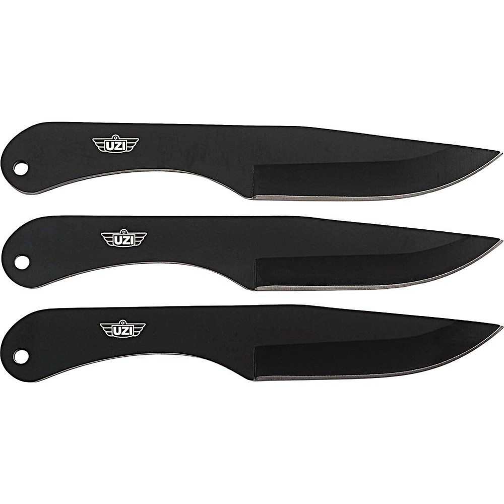 UZI 3-pack Throwing Knives w/ Leather Pouch