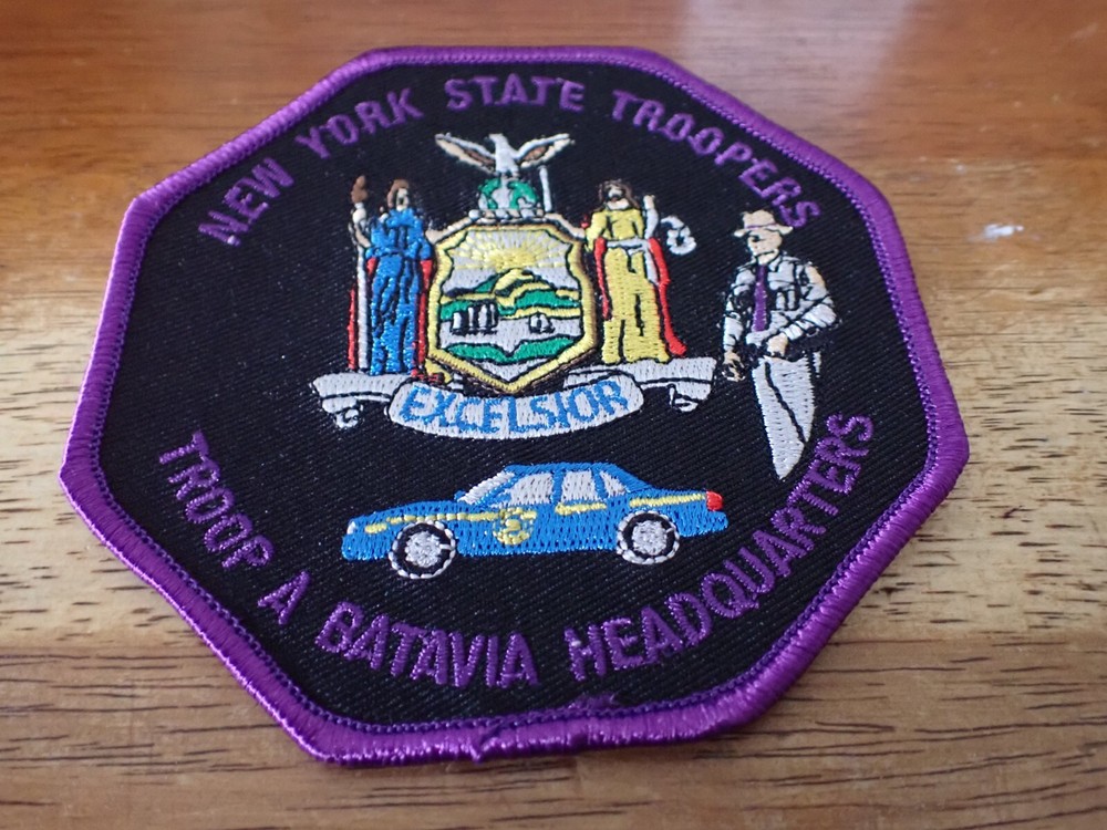 NEW YORK STATE TROOP A BATAVIA HDQ PATCH OBSOLETE PATCH