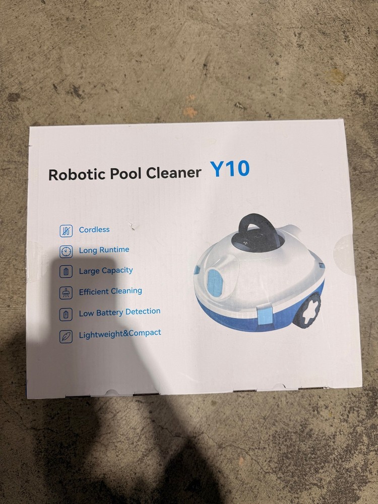 Y10 Cordless Robotic Pool Cleaner, Automatic Pool Vacuum - 90 Mins Runtime