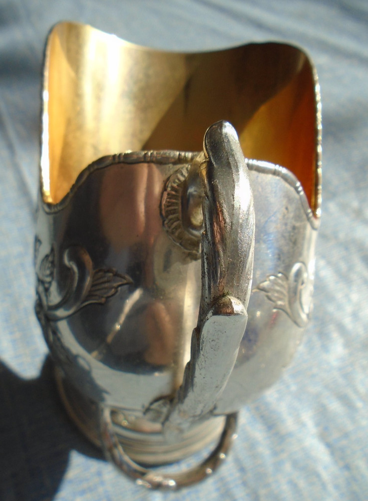 Sugar Scuttle Bowl Raimond Japan Silver Plate Vintage