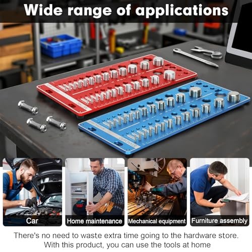 62 Nut and Bolt Thread Checker 25 SAE, Bolt and Nut Sizer, Thread Checker with