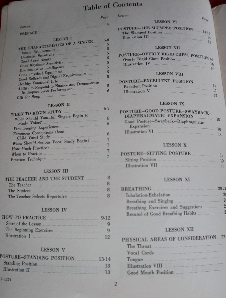 Basic Vocal Instructor Book Lloyd Sunderman Belwin VGUC 1950s Vintage