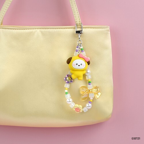 BTS Official BT21 Beads strap keyring [Lovely]