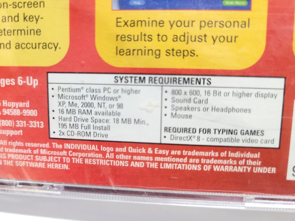 TYPING Quick & Easy Scholastic Typing Skills Course CD ROM Typing for PC