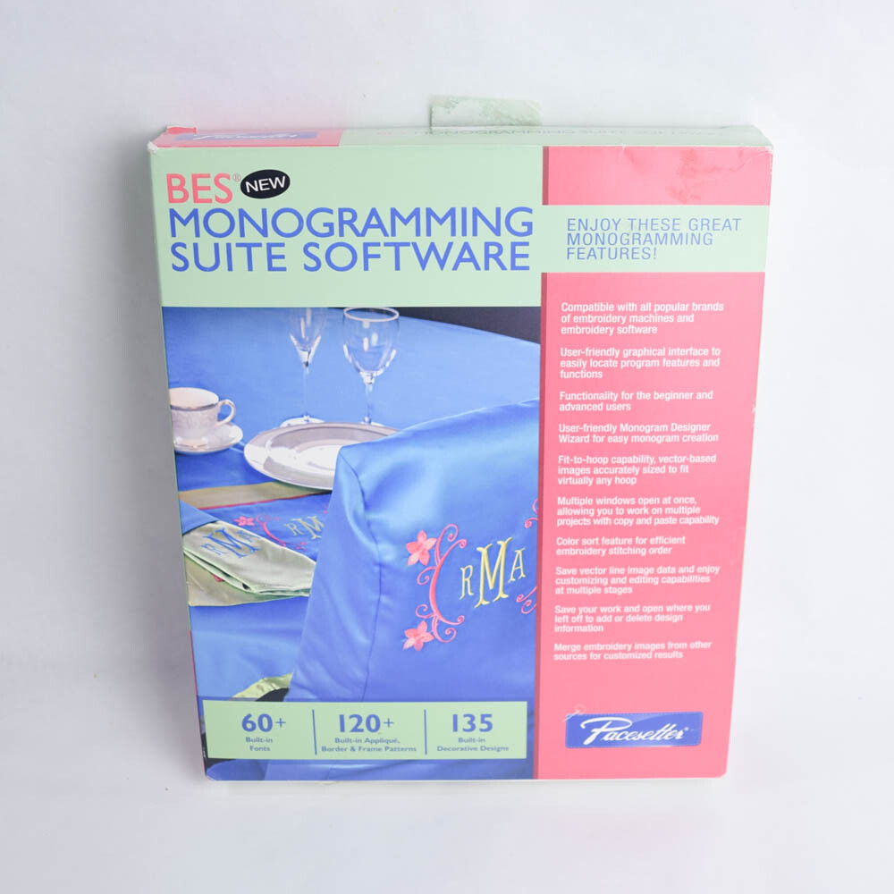 Brother BES Monogramming Suite Embroidery Software Pacesetter