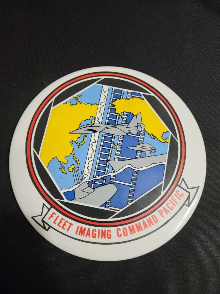 US NAVY Fleet Imaging Command Pacific ceramic 6 inch Plaque crest