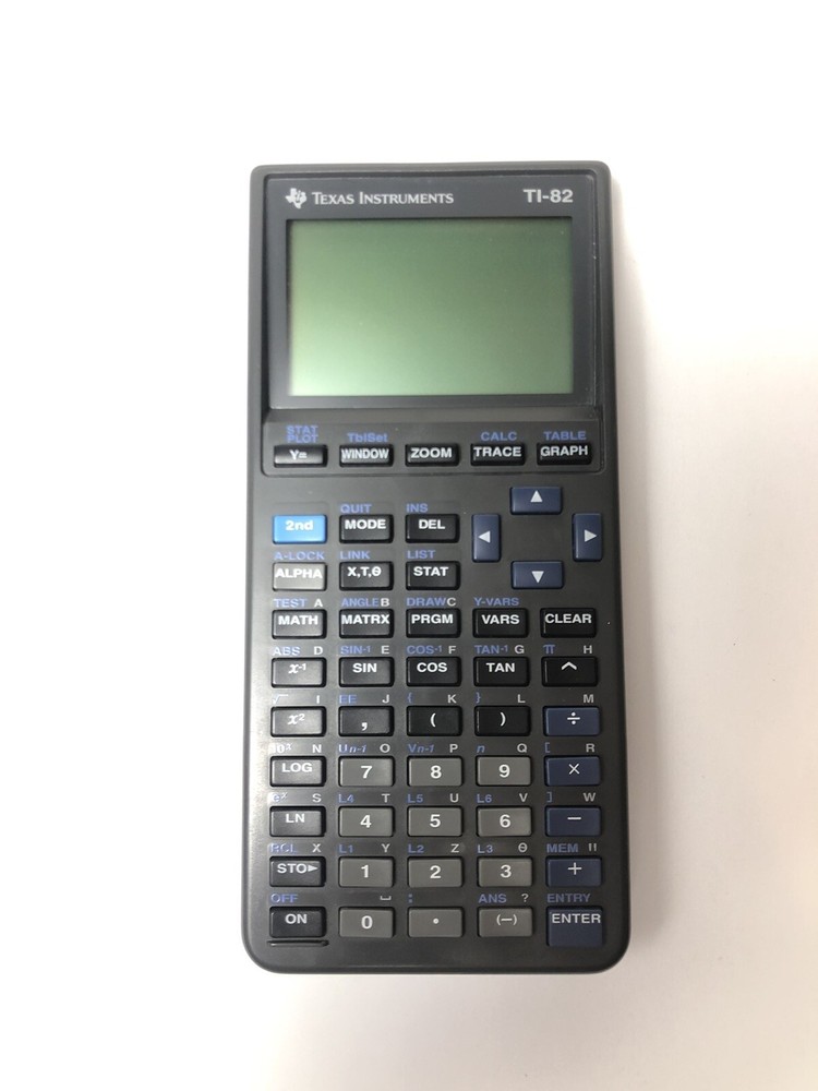 Texas Instruments TI-82 Graphing Calculator w/ Guidebook Manual