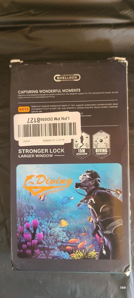 Shellbox Diving Waterproof Case Never Used, Open Box 2nd Generation