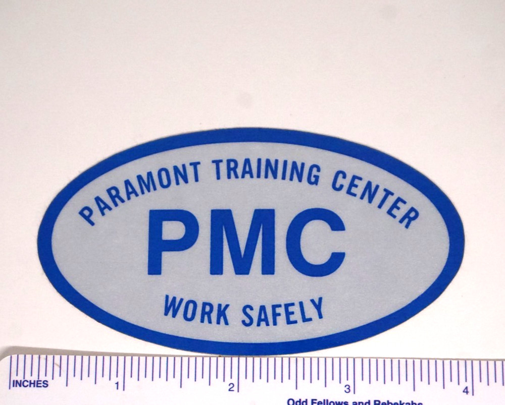Coal Mining Sticker Paramount Training Center Work Safely PMC