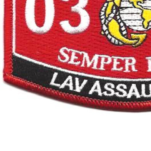 0312 Light Armored Vehicle Assaultman Patch