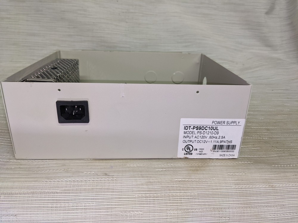 Black Hawk 9 Channel CCTV Camera Power Supply Box (7A)