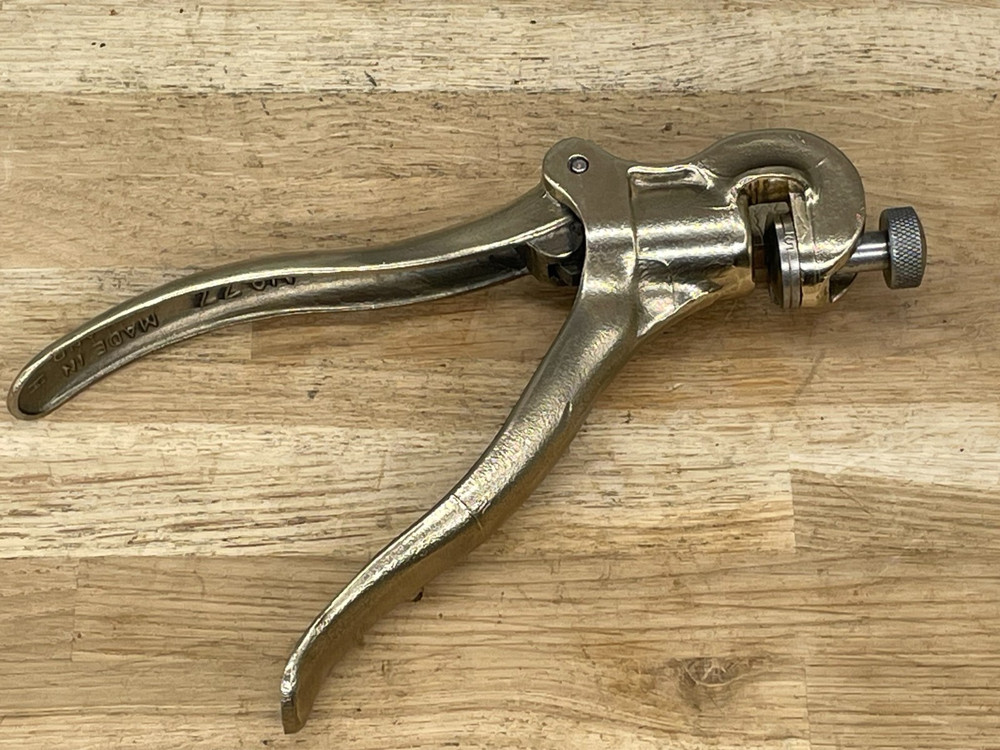 Vintage Eclipse No 77 Brass Saw Set Saw Setting Pliers Carpenter Old Tool
