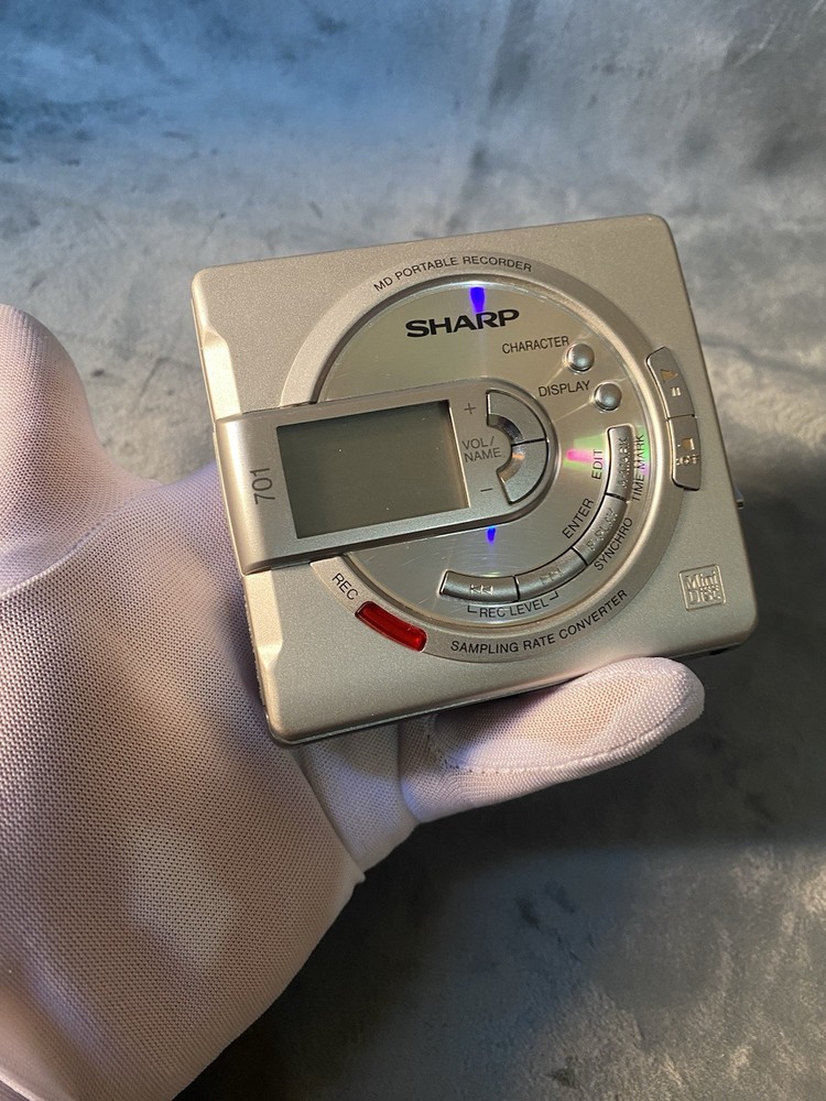 Vintage Sharp MD-MS701H S2 Portable Minidisc Recorder  *TOC ERRORa*