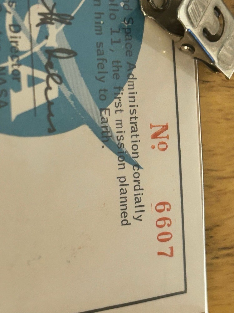 Original Apollo 11 Launch Pass
