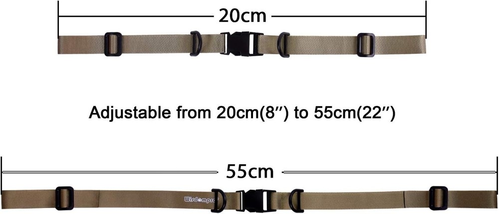 Durable Khaki Backpack Sternum Strap with Quick Release for Hiking - One Size