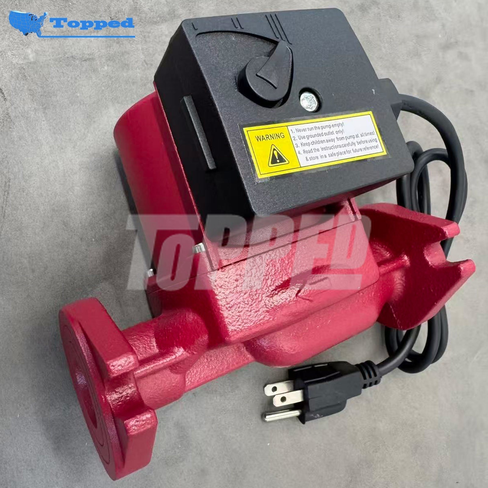 UP43-75BF Bronze Circulator Pump for Grundfos 115V 1-Speed 40.9GPM 1-1/2"Flange