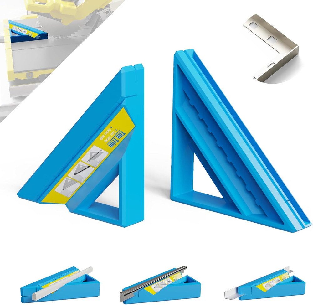 Tile Tool, Tile Edge Trim Cutting Tool for Installation, Precise 45-Degree Miter