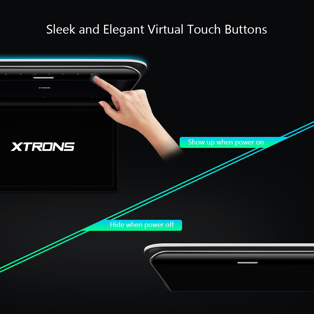 19.5" Flip Down Car Monitor Roof Mount Player HDMI for Coach Bus Van Motorhome