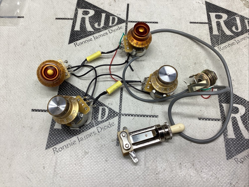 Epiphone Hammett Greeny Les Paul Control Harness Electronics Switchcraft CTS