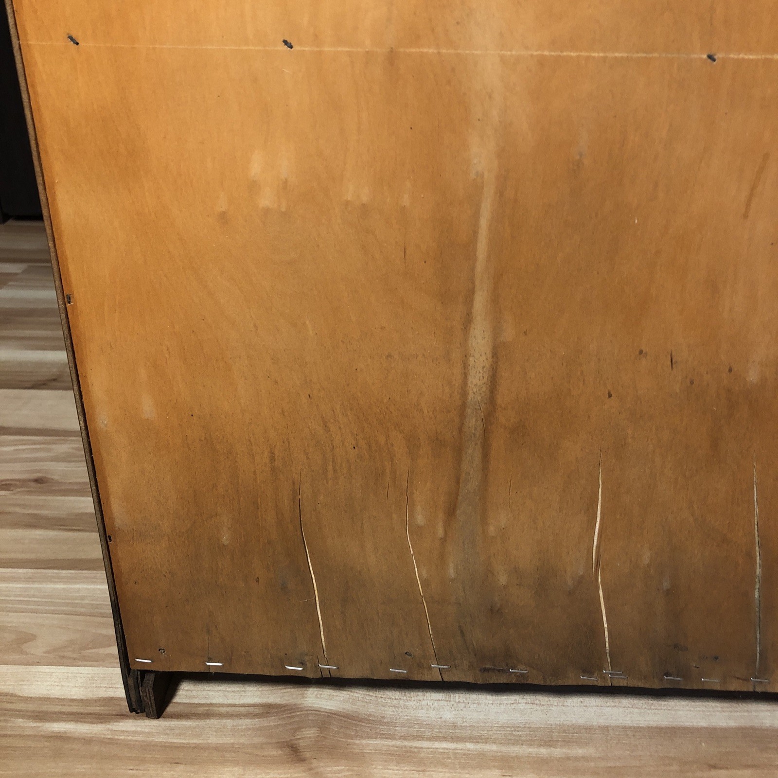 Midcentury Mahogany Wood Encyclopedia Bookcase Bookshelf Rounded Edges VTG MCM