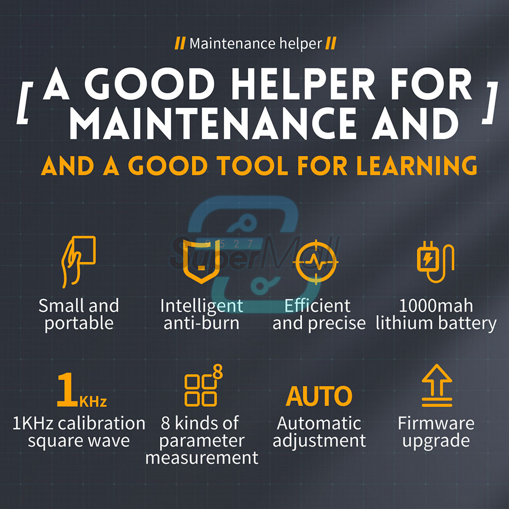 FNIRSI DSO152 Handheld Mini Oscilloscope Type-C Portable Digital Oscilloscope US