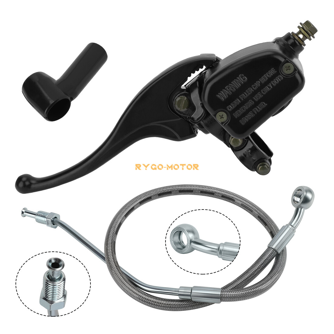 Front Brake Master Cylinder & Line for Polaris Sportsman 400 450 500 600 700 800