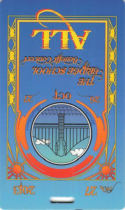 27th Annual Bridge School Benefit Backstage Pass Mountain View 2013 Blue All ...