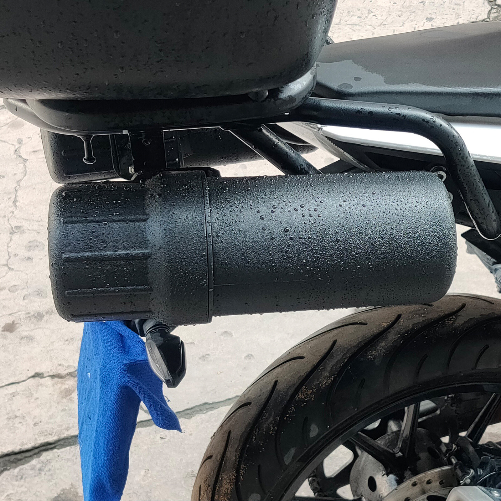 Motorcycle Tool Tube Tool Box Document Repair Tool Storage Tube Waterproof Black