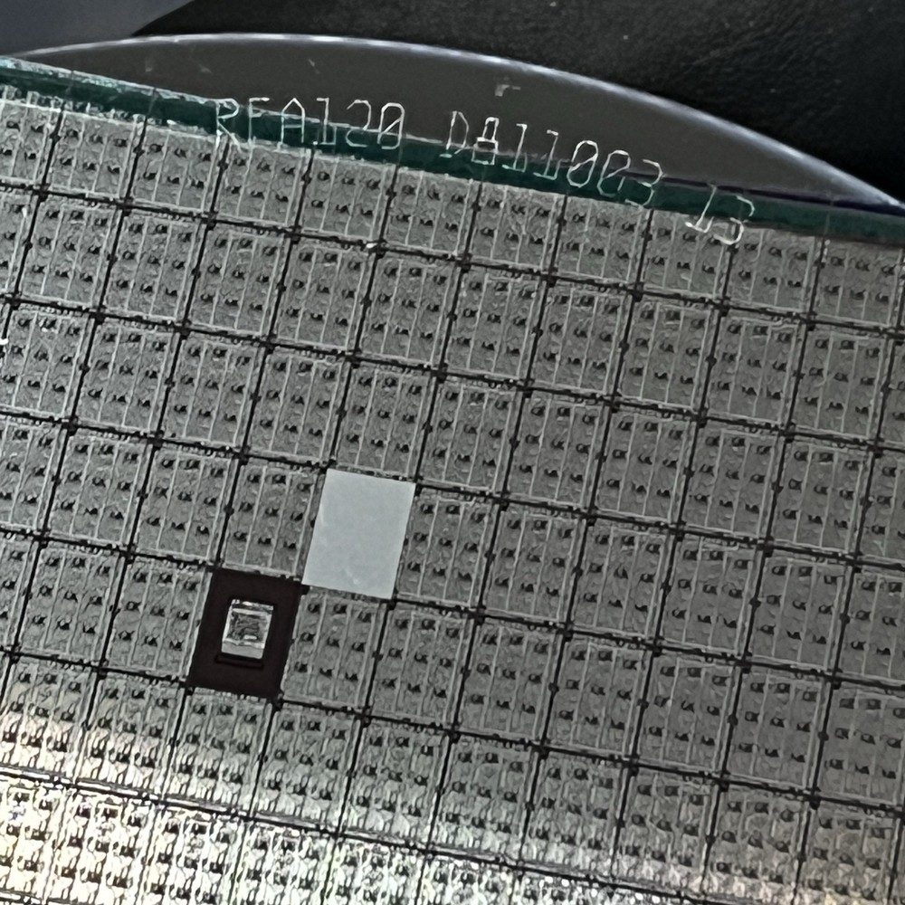 4 Inch Silicon Wafer With Dotted, Rectangular Die, As Pictured