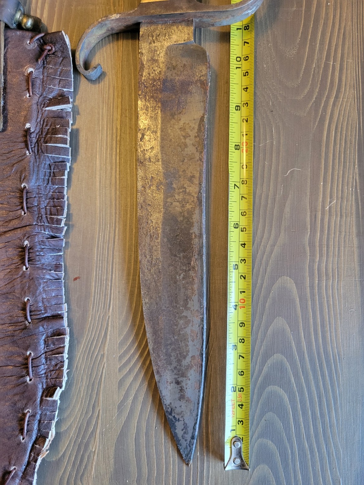 LARGE! Civil War "Style" Stag Handle Bowie Knife w/Custom Sheath!